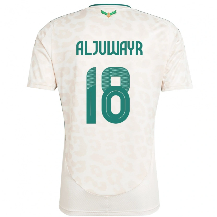 Danxen Børn Saudi-Arabien Musab Aljuwayr #18 Hvid Udebane Spillertrøjer 24-26 Trøje T-Shirt