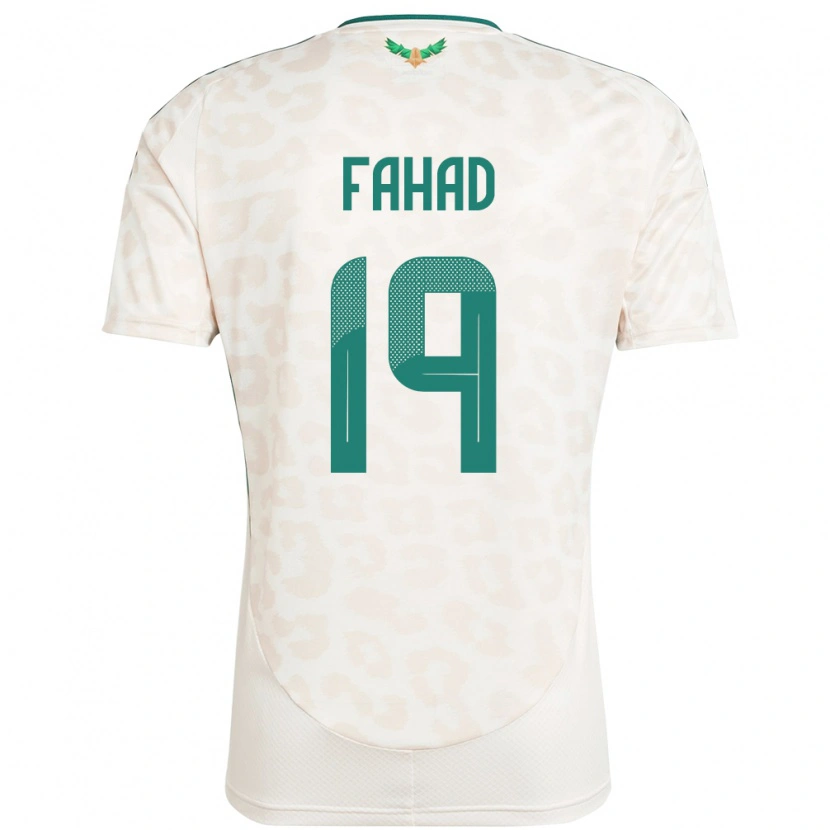 Danxen Børn Saudi-Arabien Fahad Al Muwallad #19 Hvid Udebane Spillertrøjer 24-26 Trøje T-Shirt