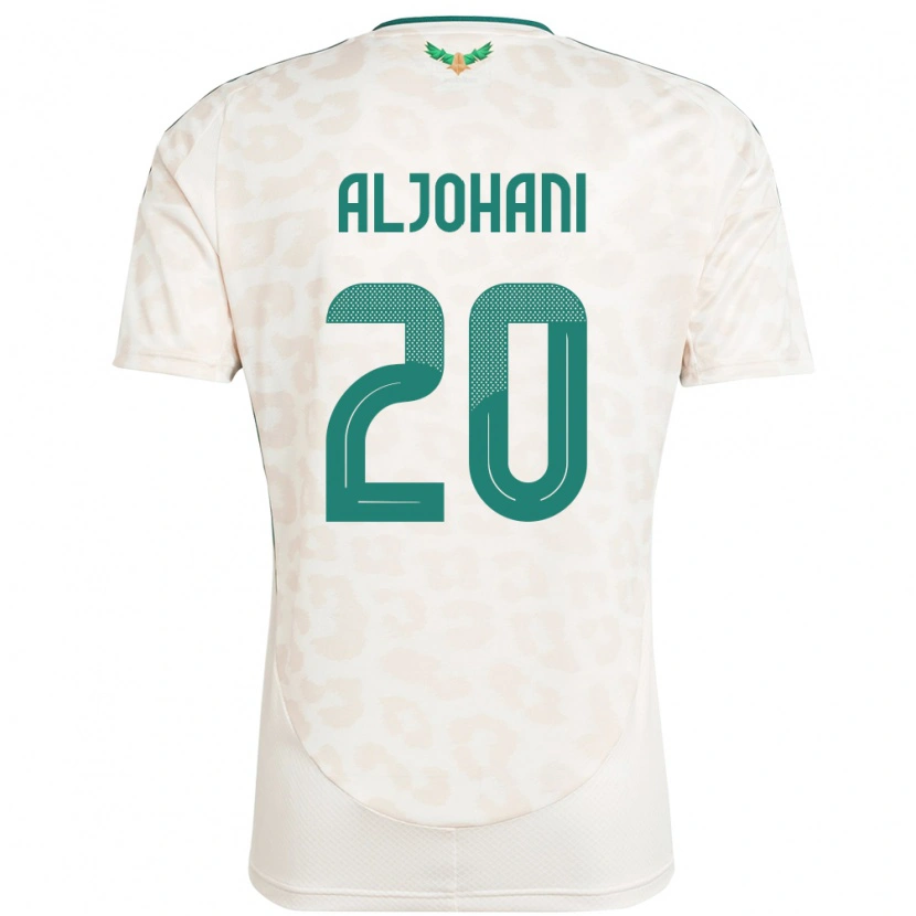 Danxen Børn Saudi-Arabien Ziyad Aljohani #20 Hvid Udebane Spillertrøjer 24-26 Trøje T-Shirt