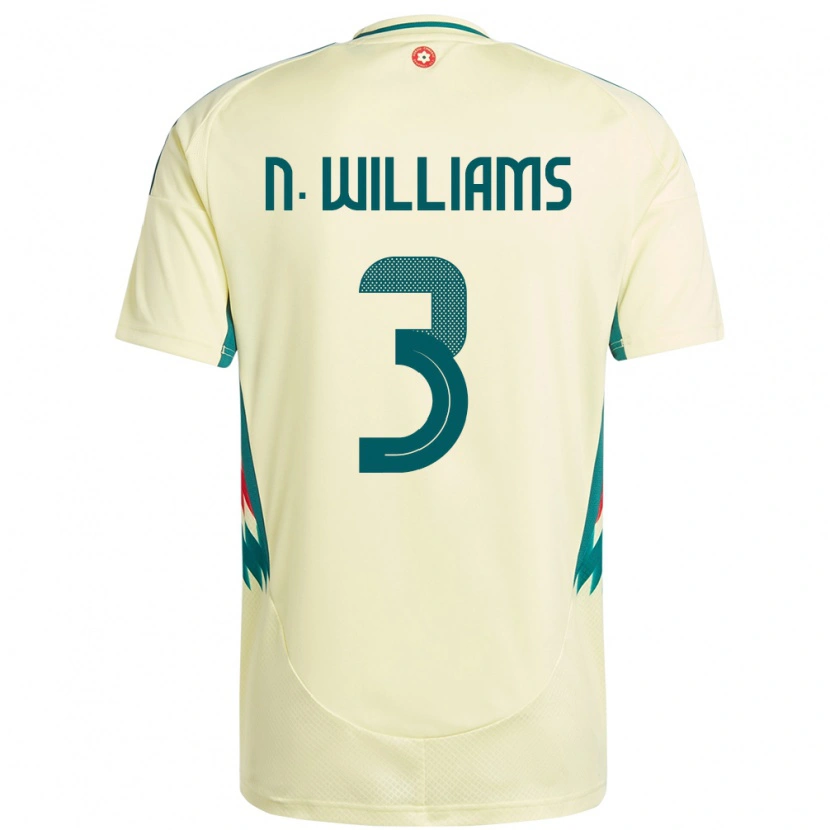 Danxen Børn Wales Neco Williams #3 Beige Gul Udebane Spillertrøjer 24-26 Trøje T-Shirt