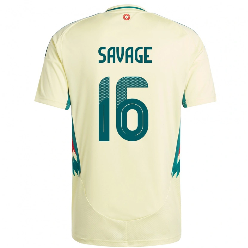 Danxen Børn Wales Charlie Savage #16 Beige Gul Udebane Spillertrøjer 24-26 Trøje T-Shirt