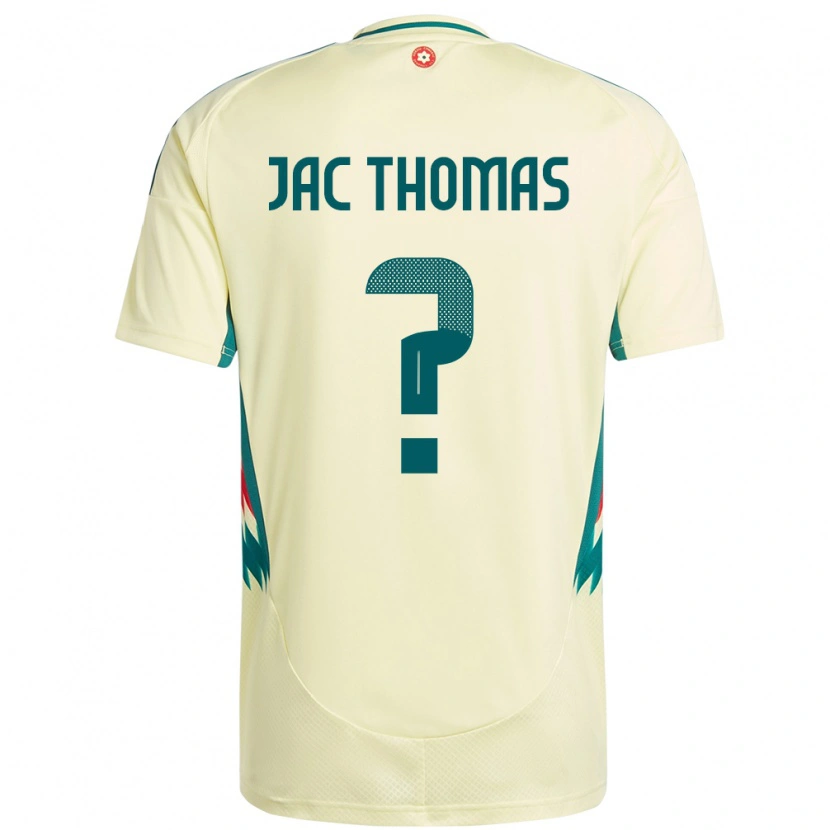 Danxen Børn Wales Jac Thomas #0 Beige Gul Udebane Spillertrøjer 24-26 Trøje T-Shirt