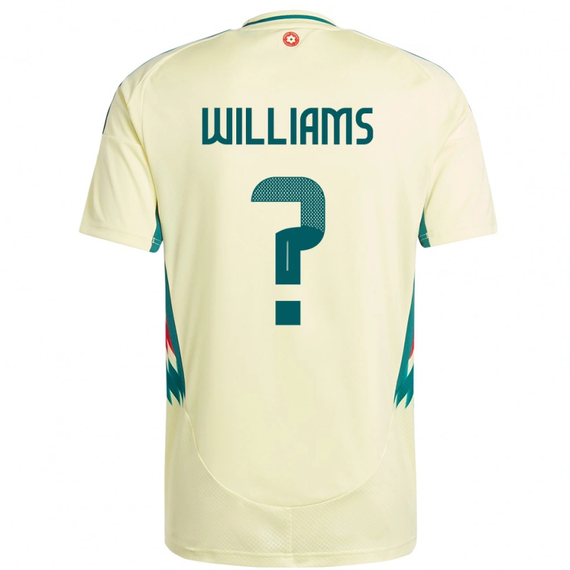 Danxen Børn Wales Fabian Williams #0 Beige Gul Udebane Spillertrøjer 24-26 Trøje T-Shirt