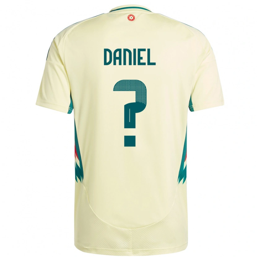 Danxen Børn Wales Hugo Daniel #0 Beige Gul Udebane Spillertrøjer 24-26 Trøje T-Shirt