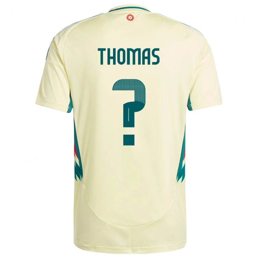 Danxen Børn Wales George Thomas #0 Beige Gul Udebane Spillertrøjer 24-26 Trøje T-Shirt