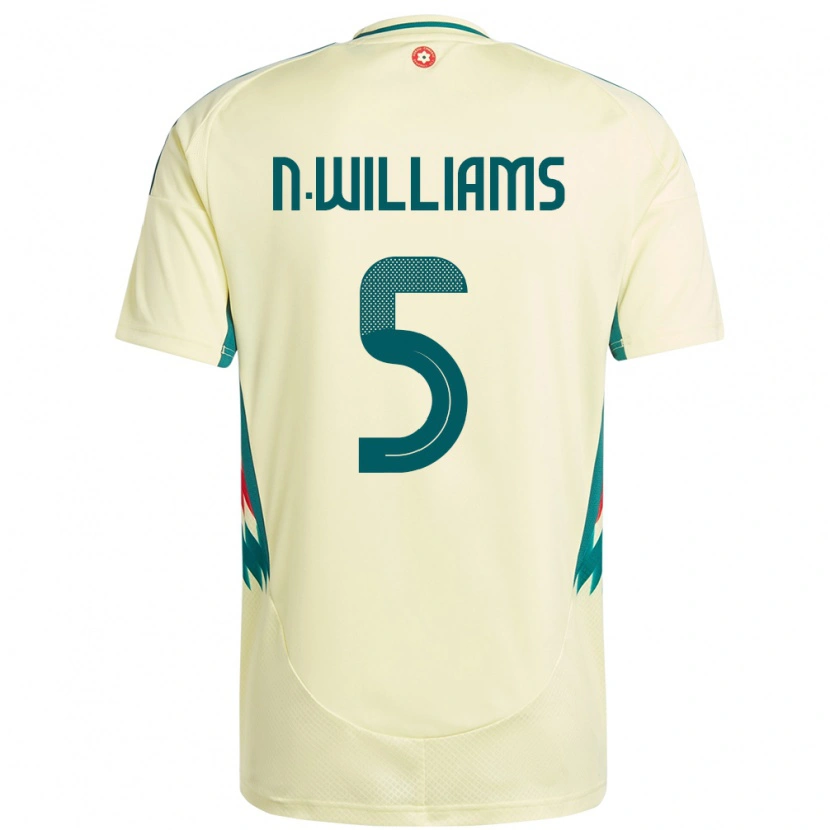 Danxen Børn Wales Noah Williams #5 Beige Gul Udebane Spillertrøjer 24-26 Trøje T-Shirt