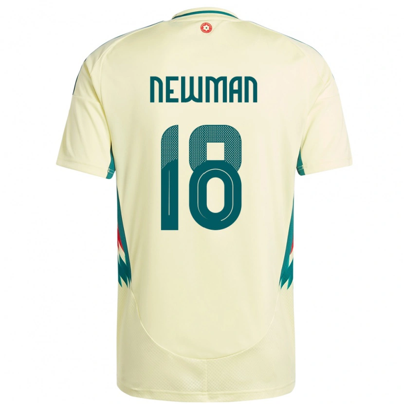 Danxen Børn Wales Oli Newman #18 Beige Gul Udebane Spillertrøjer 24-26 Trøje T-Shirt