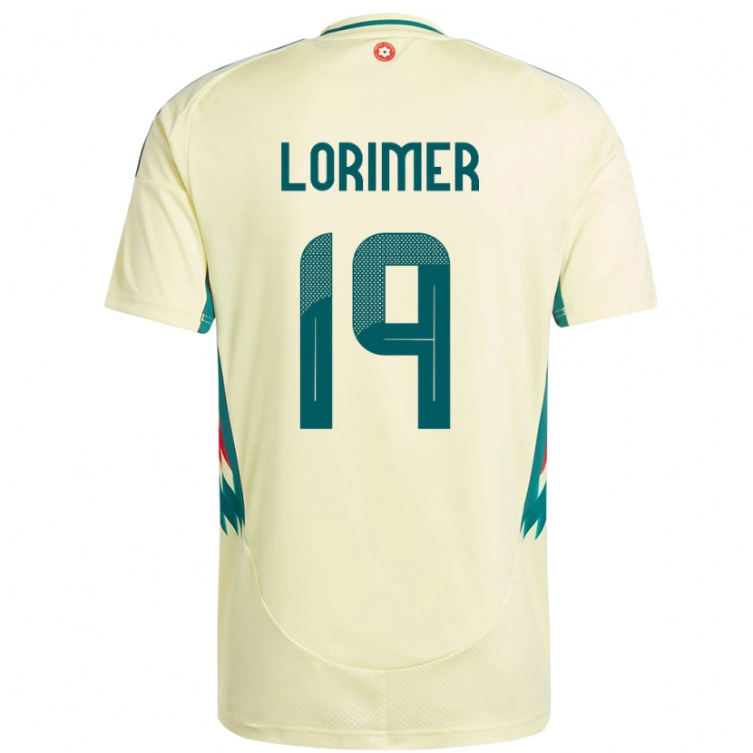 Danxen Børn Wales Archie Lorimer #19 Beige Gul Udebane Spillertrøjer 24-26 Trøje T-Shirt