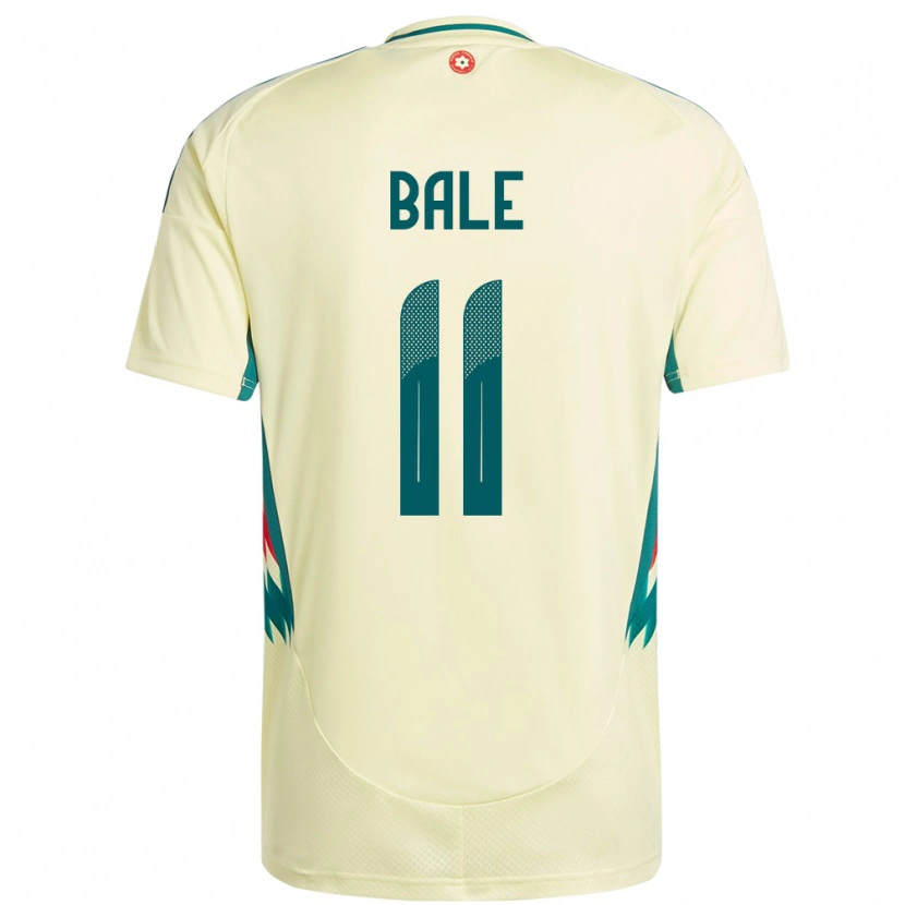 Danxen Børn Wales Gareth Bale #11 Beige Gul Udebane Spillertrøjer 24-26 Trøje T-Shirt