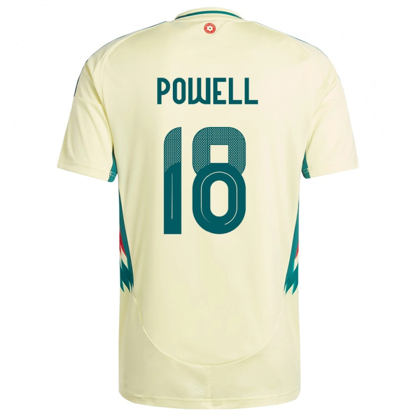 Danxen Børn Wales Ella Powell #18 Beige Gul Udebane Spillertrøjer 24-26 Trøje T-Shirt