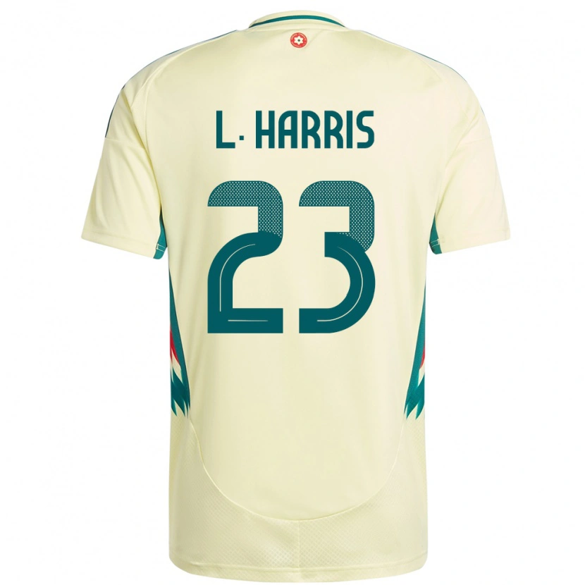 Danxen Børn Wales Luke Harris #23 Beige Gul Udebane Spillertrøjer 24-26 Trøje T-Shirt