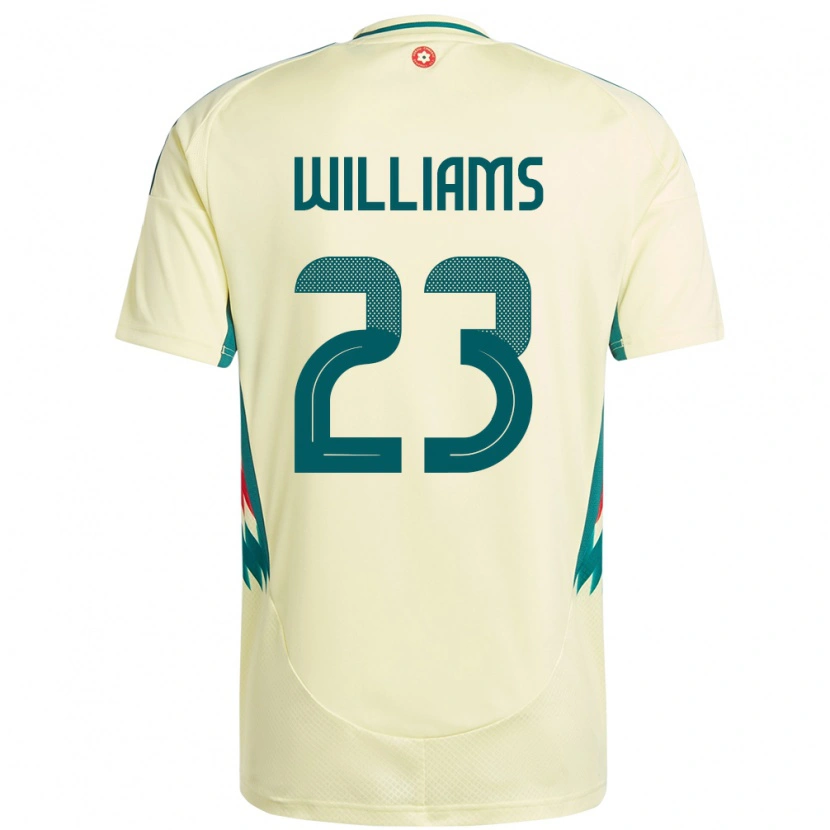 Danxen Børn Wales Chloe Williams #23 Beige Gul Udebane Spillertrøjer 24-26 Trøje T-Shirt