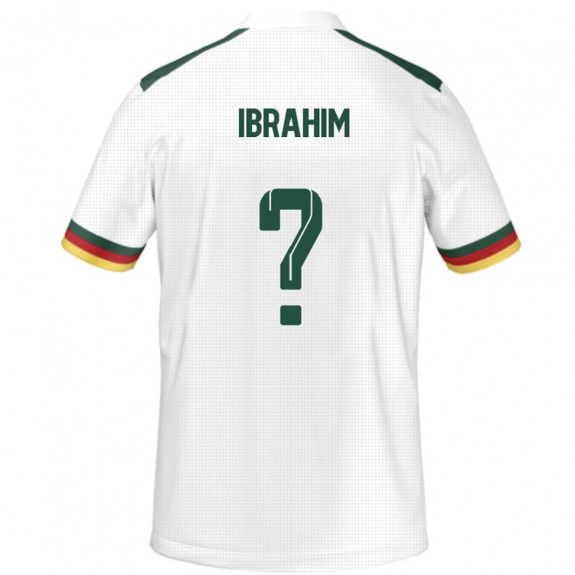 Danxen Børn Cameroun Saidou Ibrahim #0 Hvid Udebane Spillertrøjer 24-26 Trøje T-Shirt