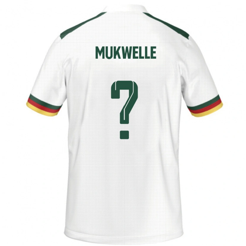 Danxen Børn Cameroun William Mukwelle #0 Hvid Udebane Spillertrøjer 24-26 Trøje T-Shirt