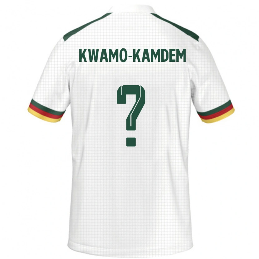 Danxen Børn Cameroun Jerome Noel Kwamo-Kamdem #0 Hvid Udebane Spillertrøjer 24-26 Trøje T-Shirt