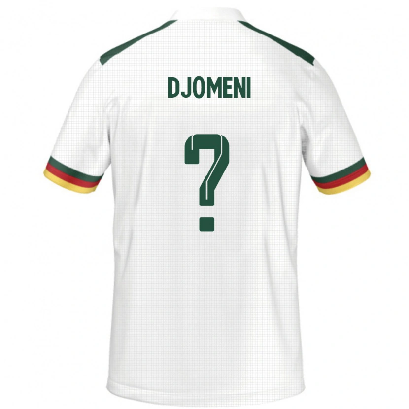 Danxen Børn Cameroun Eric Djomeni #0 Hvid Udebane Spillertrøjer 24-26 Trøje T-Shirt