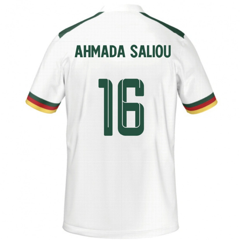 Danxen Børn Cameroun Mamoudou Ahmada Saliou #16 Hvid Udebane Spillertrøjer 24-26 Trøje T-Shirt