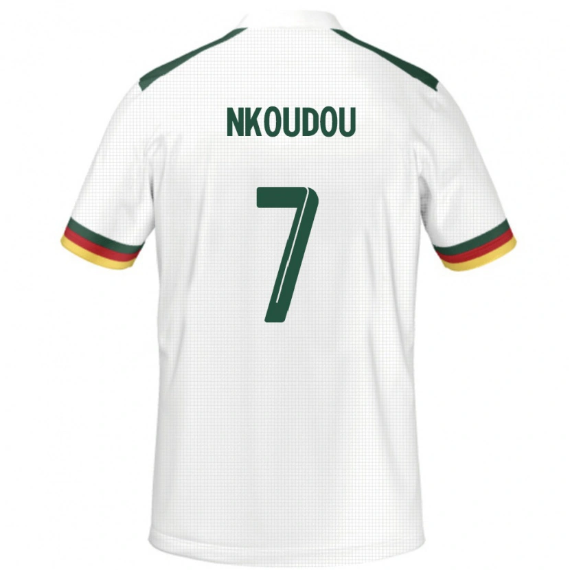 Danxen Børn Cameroun Georges-Kevin Nkoudou #7 Hvid Udebane Spillertrøjer 24-26 Trøje T-Shirt