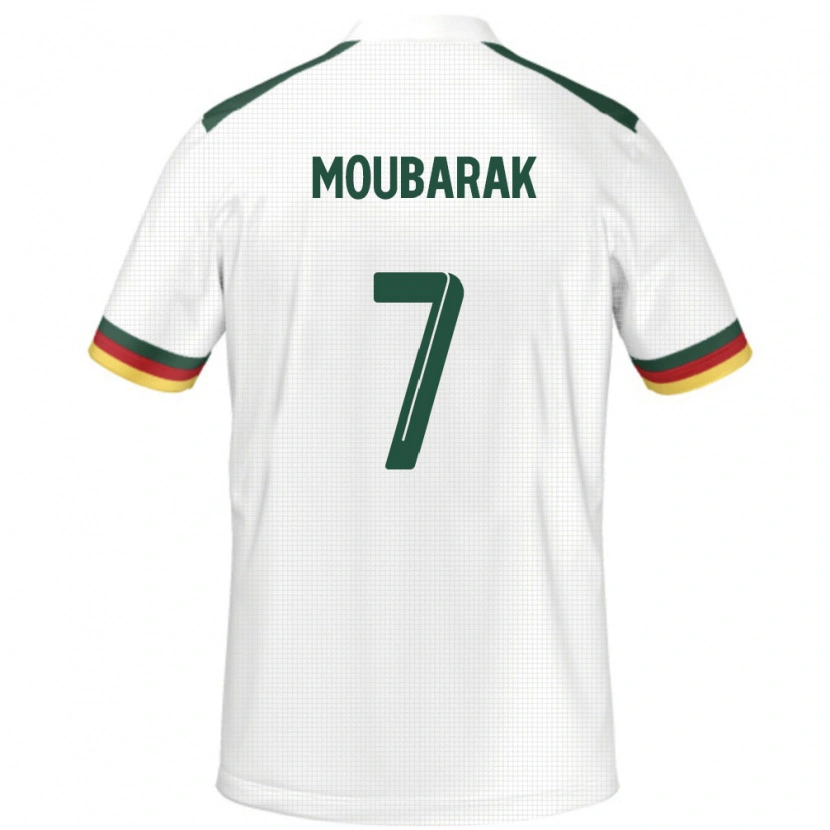 Danxen Børn Cameroun Alioum Moubarak #7 Hvid Udebane Spillertrøjer 24-26 Trøje T-Shirt