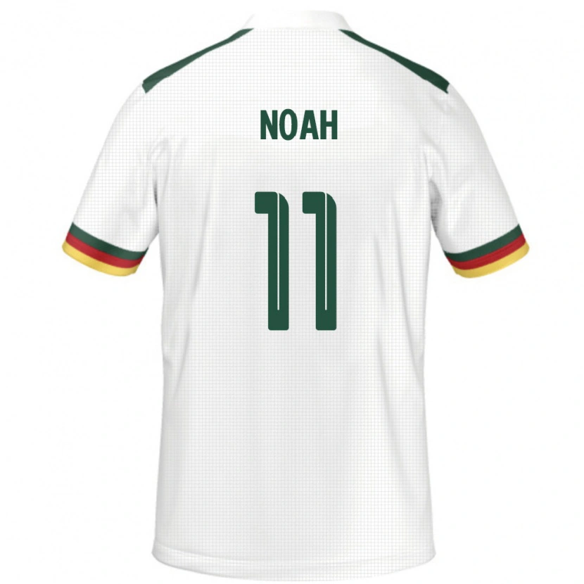 Danxen Børn Cameroun Yanick Noah #11 Hvid Udebane Spillertrøjer 24-26 Trøje T-Shirt