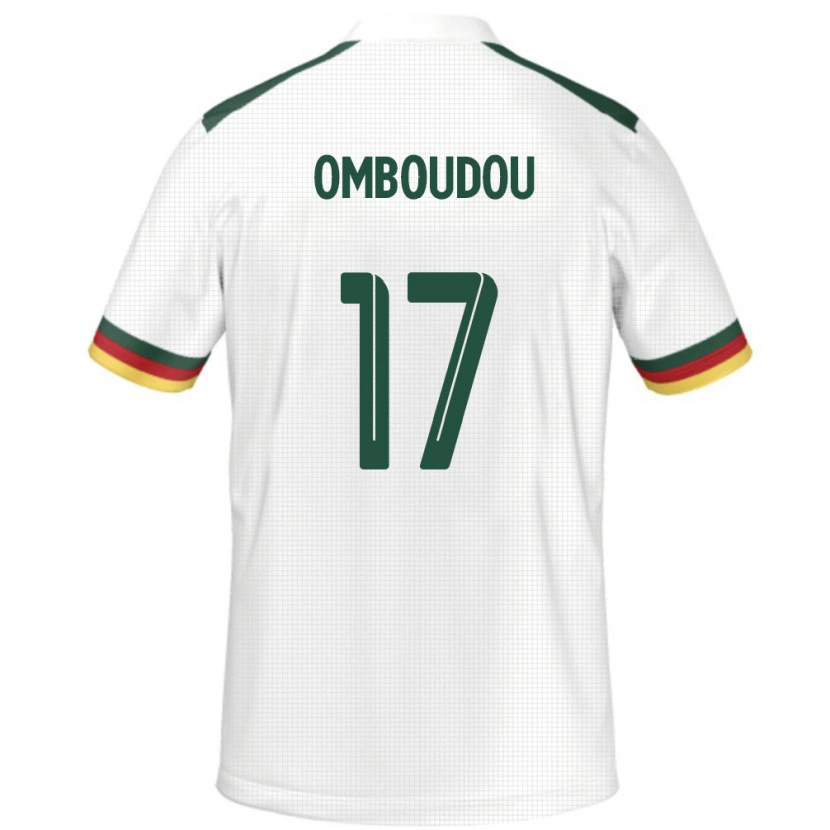 Danxen Børn Cameroun Brigitte Omboudou #17 Hvid Udebane Spillertrøjer 24-26 Trøje T-Shirt