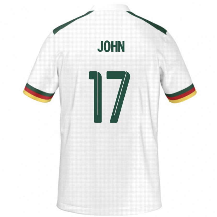 Danxen Børn Cameroun Nchindo John #17 Hvid Udebane Spillertrøjer 24-26 Trøje T-Shirt