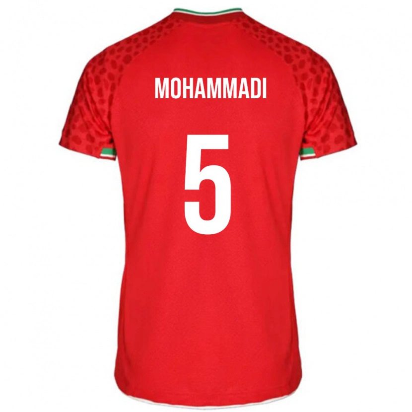 Danxen Børn Iran Milad Mohammadi #5 Rød Udebane Spillertrøjer 24-26 Trøje T-Shirt