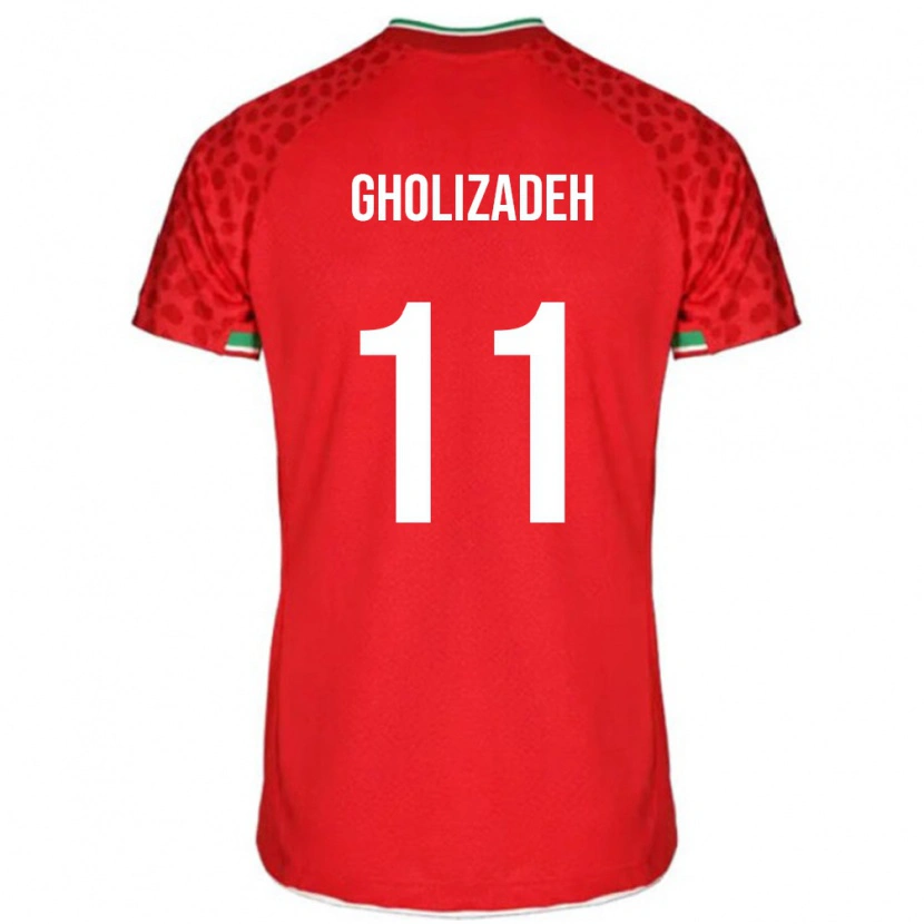 Danxen Børn Iran Ali Gholizadeh #11 Rød Udebane Spillertrøjer 24-26 Trøje T-Shirt