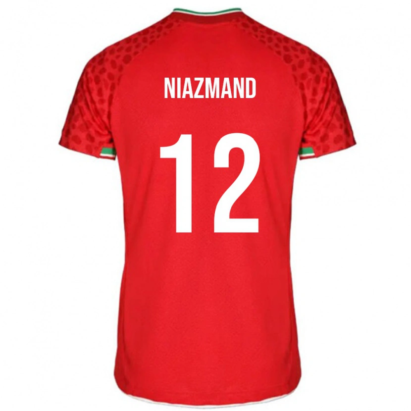 Danxen Børn Iran Payam Niazmand #12 Rød Udebane Spillertrøjer 24-26 Trøje T-Shirt