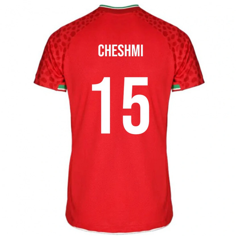 Danxen Børn Iran Roozbeh Cheshmi #15 Rød Udebane Spillertrøjer 24-26 Trøje T-Shirt