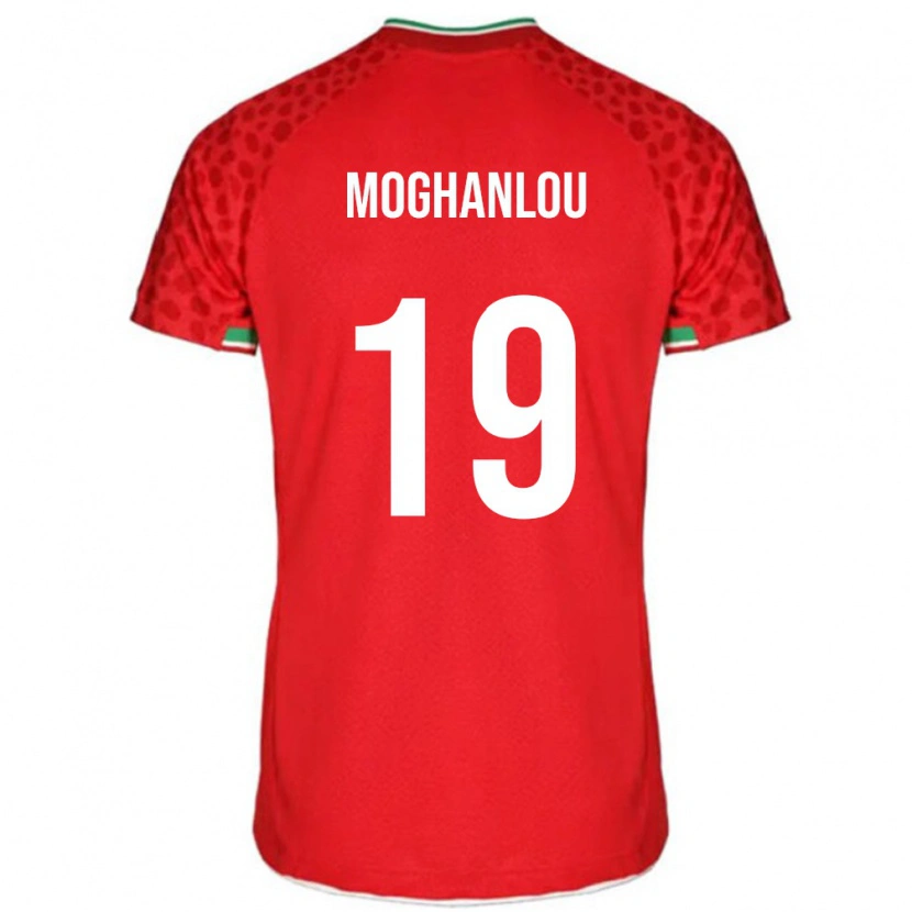 Danxen Børn Iran Shahriar Moghanlou #19 Rød Udebane Spillertrøjer 24-26 Trøje T-Shirt