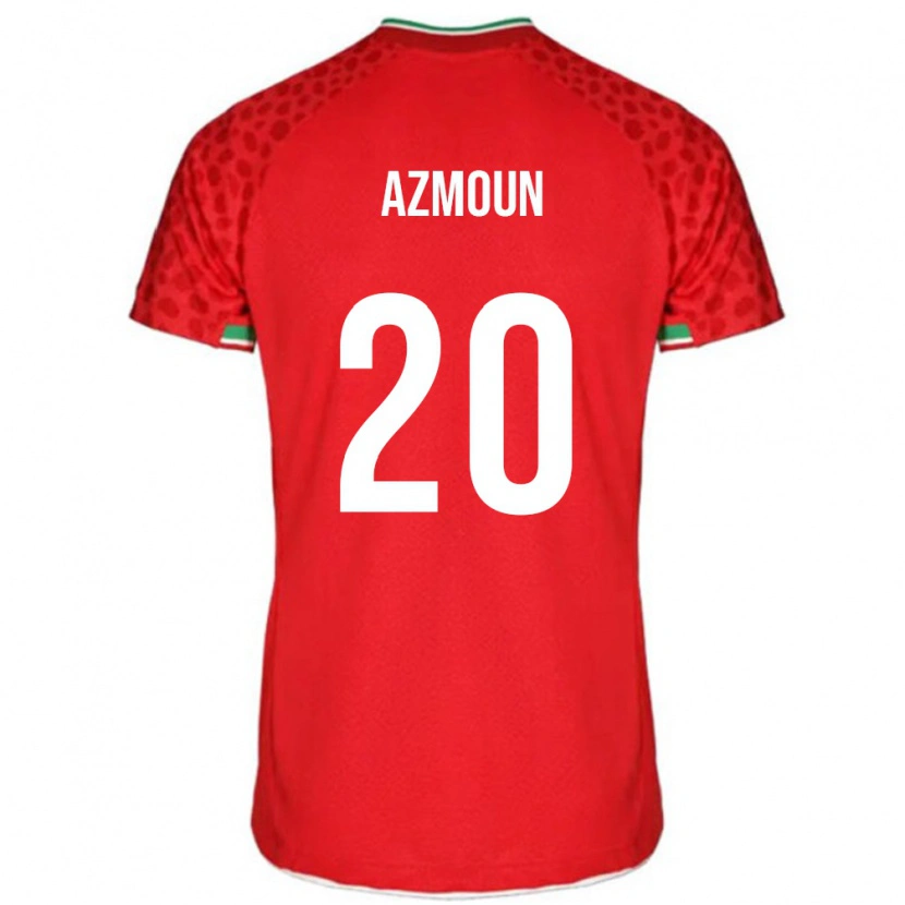 Danxen Børn Iran Sardar Azmoun #20 Rød Udebane Spillertrøjer 24-26 Trøje T-Shirt