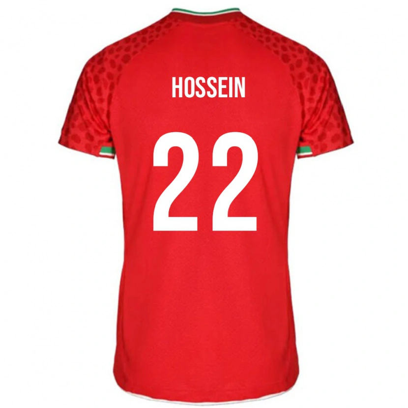 Danxen Børn Iran Hossein Hosseini #22 Rød Udebane Spillertrøjer 24-26 Trøje T-Shirt