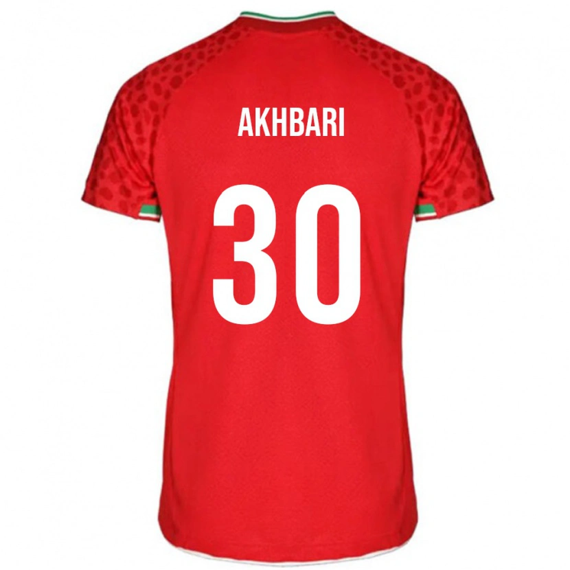 Danxen Børn Iran Mohammadreza Akhbari #30 Rød Udebane Spillertrøjer 24-26 Trøje T-Shirt