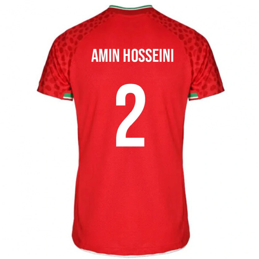 Danxen Børn Iran Mohammad Amin Hosseini #2 Rød Udebane Spillertrøjer 24-26 Trøje T-Shirt