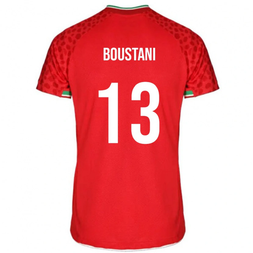 Danxen Børn Iran Amirmohammad Boustani #13 Rød Udebane Spillertrøjer 24-26 Trøje T-Shirt