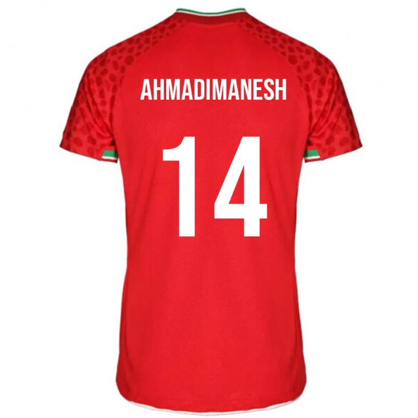 Danxen Børn Iran Iliya Ahmadimanesh #14 Rød Udebane Spillertrøjer 24-26 Trøje T-Shirt