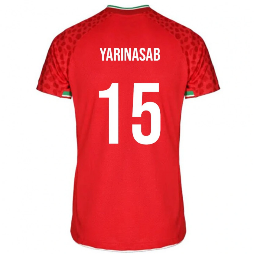 Danxen Børn Iran Alireza Yarinasab #15 Rød Udebane Spillertrøjer 24-26 Trøje T-Shirt