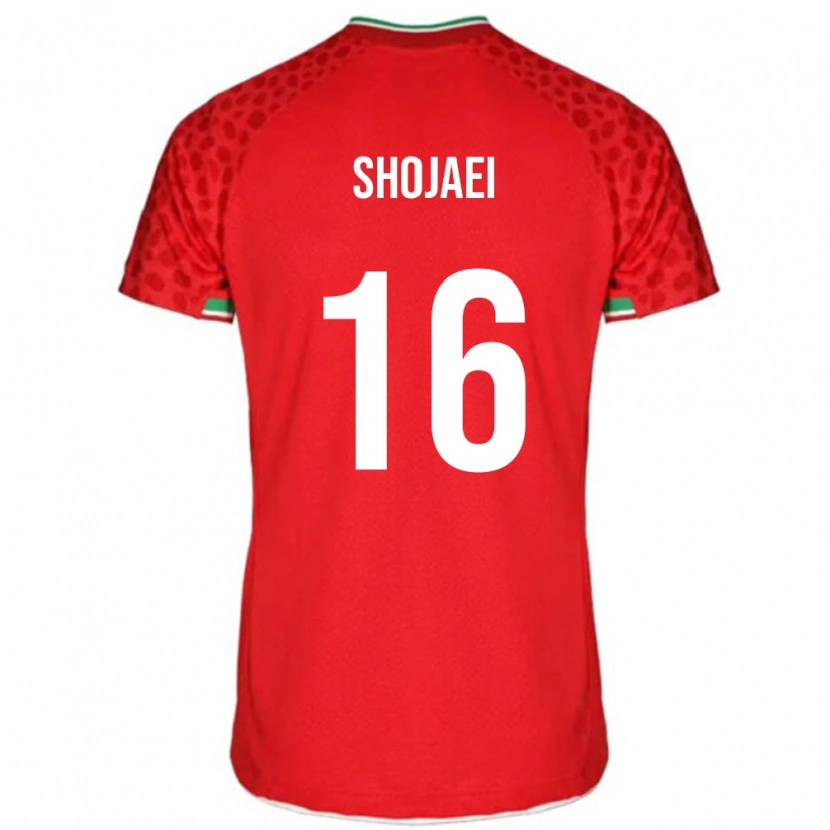 Danxen Børn Iran Amirhossein Shojaei #16 Rød Udebane Spillertrøjer 24-26 Trøje T-Shirt