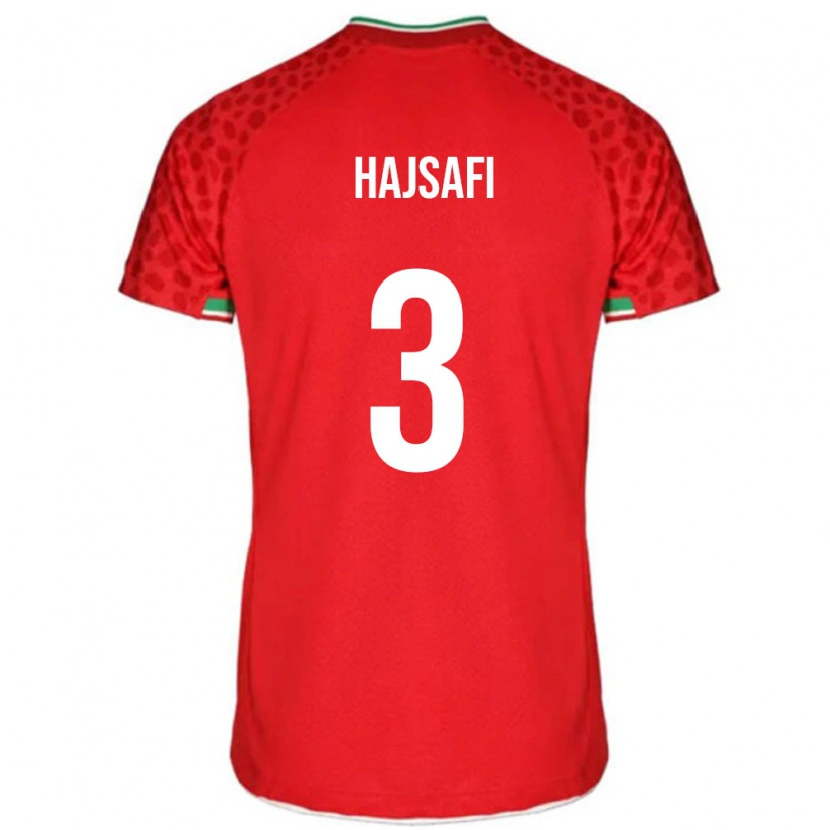 Danxen Børn Iran Ehsan Hajsafi #3 Rød Udebane Spillertrøjer 24-26 Trøje T-Shirt