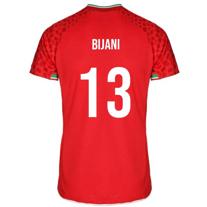 Danxen Børn Iran Hossein Bijani #13 Rød Udebane Spillertrøjer 24-26 Trøje T-Shirt