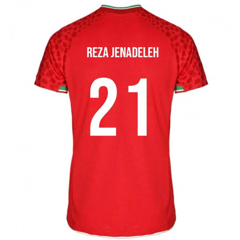 Danxen Børn Iran Ahmad Reza Jenadeleh #21 Rød Udebane Spillertrøjer 24-26 Trøje T-Shirt