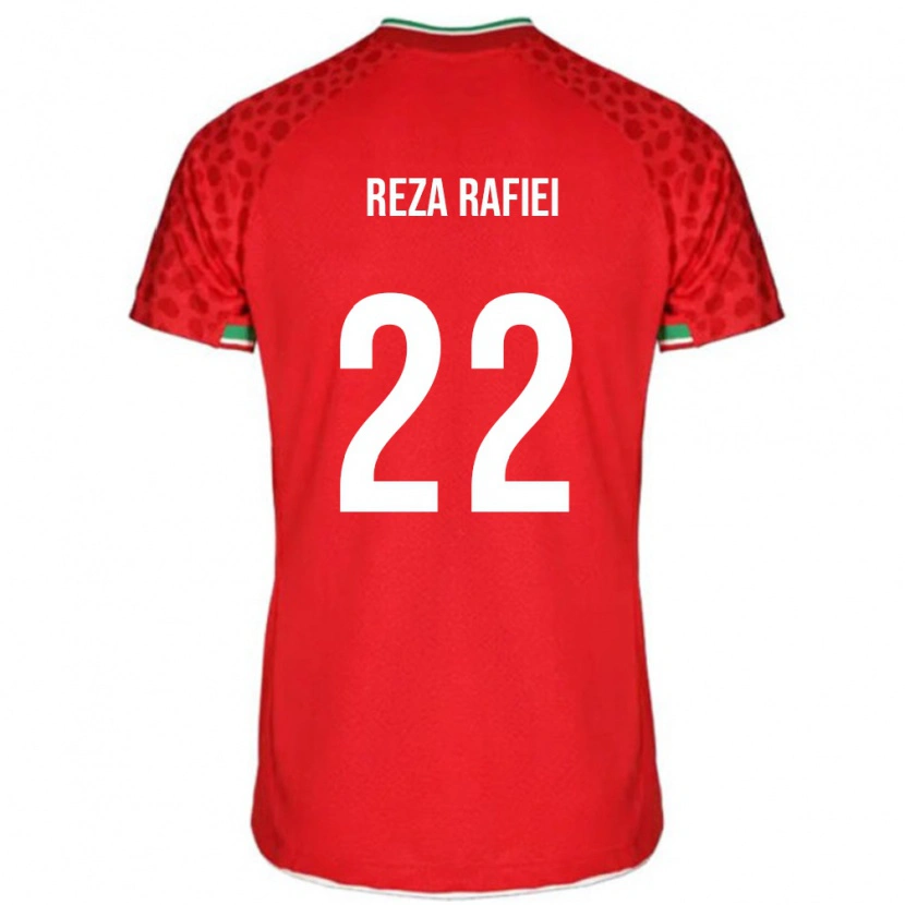 Danxen Børn Iran Amir Reza Rafiei #22 Rød Udebane Spillertrøjer 24-26 Trøje T-Shirt