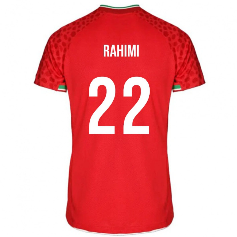 Danxen Børn Iran Farzad Rahimi #22 Rød Udebane Spillertrøjer 24-26 Trøje T-Shirt