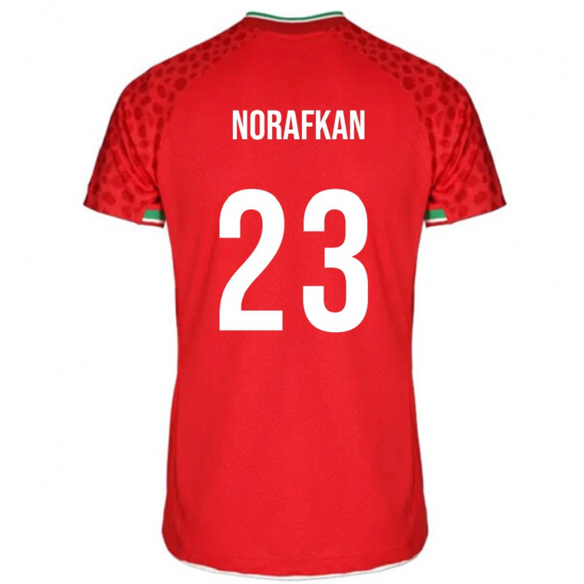 Danxen Børn Iran Omid Norafkan #23 Rød Udebane Spillertrøjer 24-26 Trøje T-Shirt