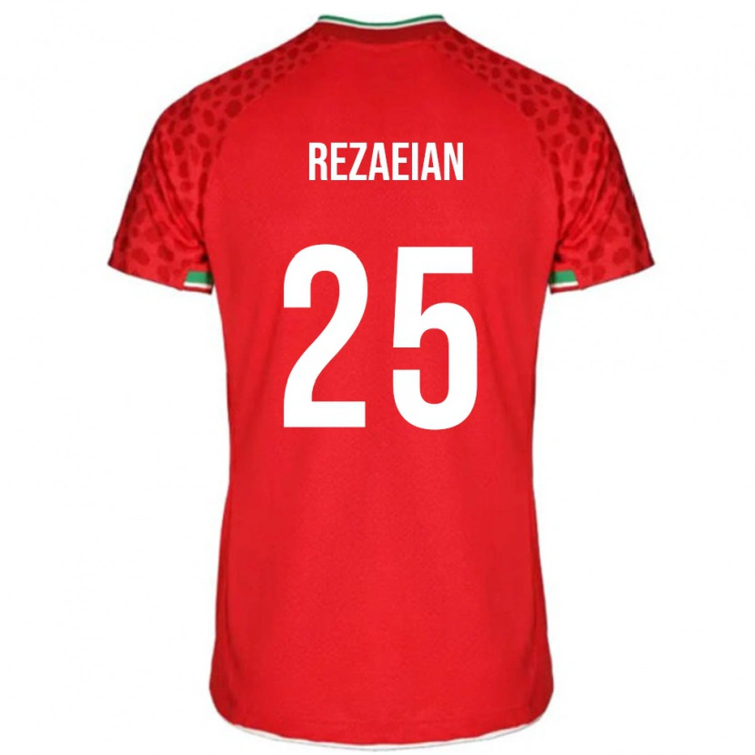 Danxen Børn Iran Ramin Rezaeian #25 Rød Udebane Spillertrøjer 24-26 Trøje T-Shirt