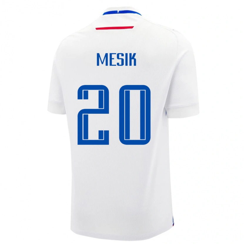 Danxen Børn Slovakiet Ivan Mesik #20 Hvid Udebane Spillertrøjer 24-26 Trøje T-Shirt