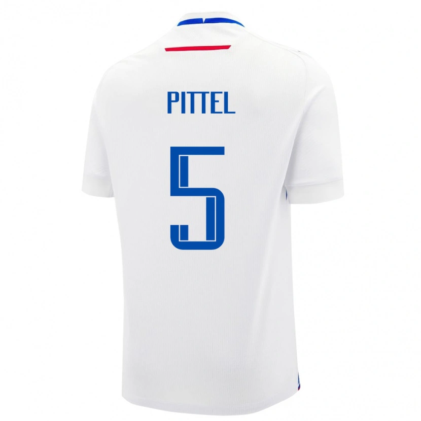 Danxen Børn Slovakiet Peter Pittel #5 Hvid Udebane Spillertrøjer 24-26 Trøje T-Shirt