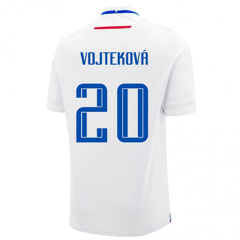 Danxen Børn Slovakiet Jana Vojteková #20 Hvid Udebane Spillertrøjer 24-26 Trøje T-Shirt