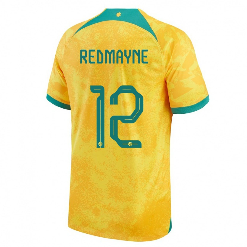 Danxen Mænd Australien Andrew Redmayne #12 Gylden Hjemmebane Spillertrøjer 24-26 Trøje T-Shirt